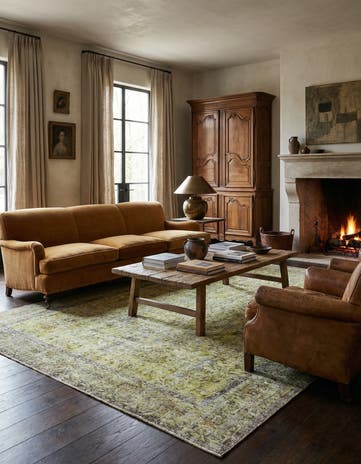 6' 11 x 9' 10 Ultra Vintage Wool Rug