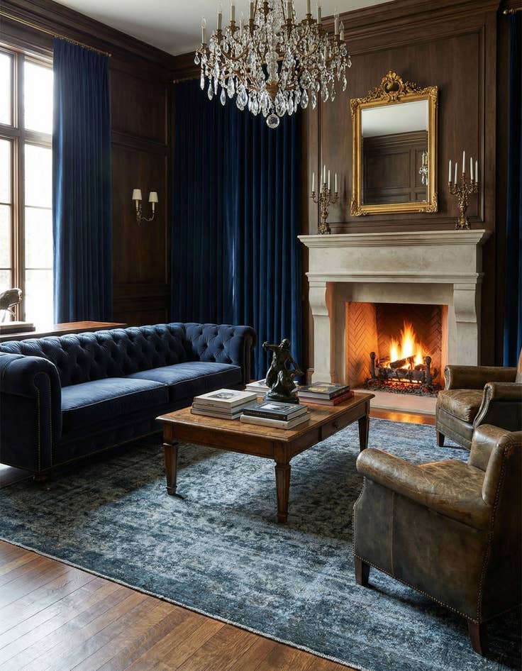 Detail image of 9' 5 x 12' 3 Vintage Royal Wool Rug