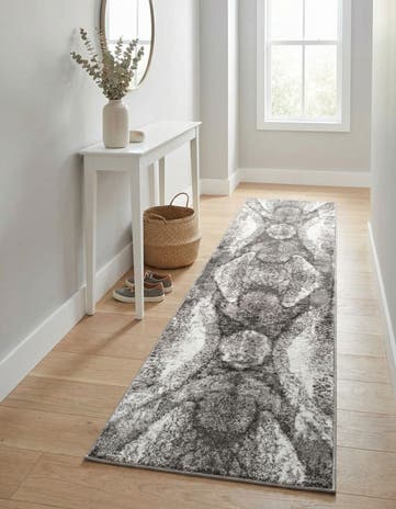 Dark Gray Monte Carlo Runner Rug