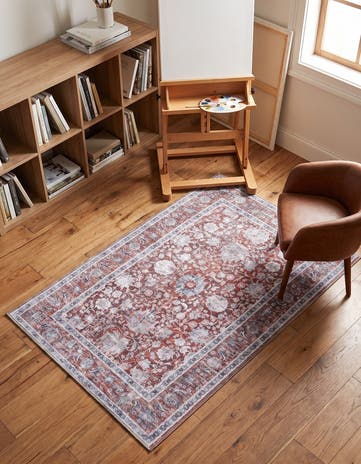 Antique Red Washable Yara Rug