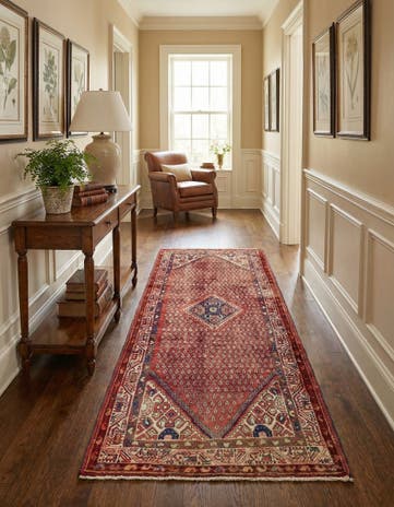 3' 5 x 10' Hand Knotted Botemir Persian Wool Runner Rug