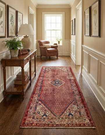 3' 5 x 10' Hand Knotted Botemir Persian Wool Runner Rug