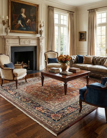 7' 11 x 11' 3 Tabriz Wool Rug