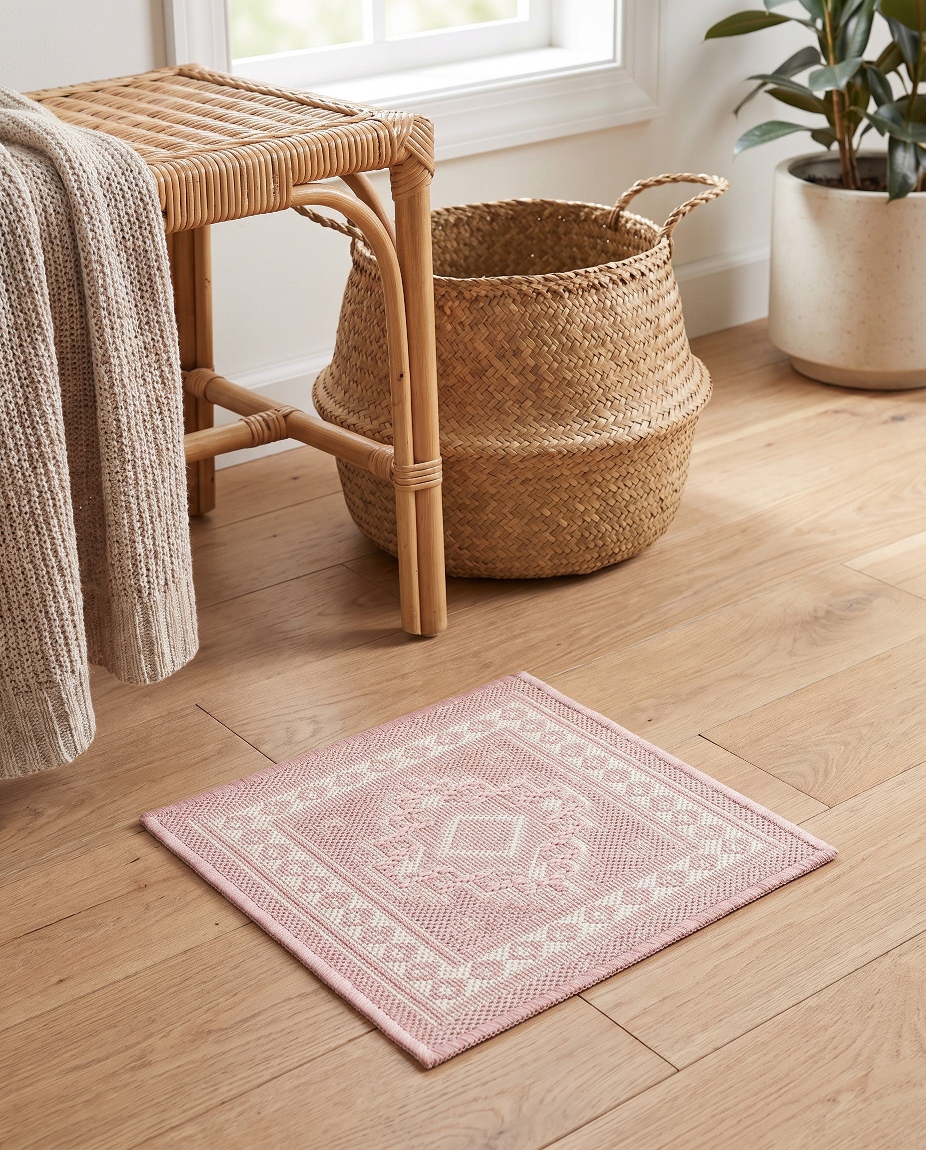 1' 4 x 1' 4 Easy-Clean Aztec Indoor / Outdoor Sample Rug