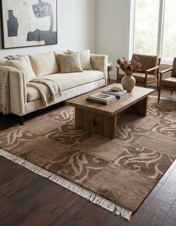 6' 8 x 10' Hand Knotted Darya Wool Rug