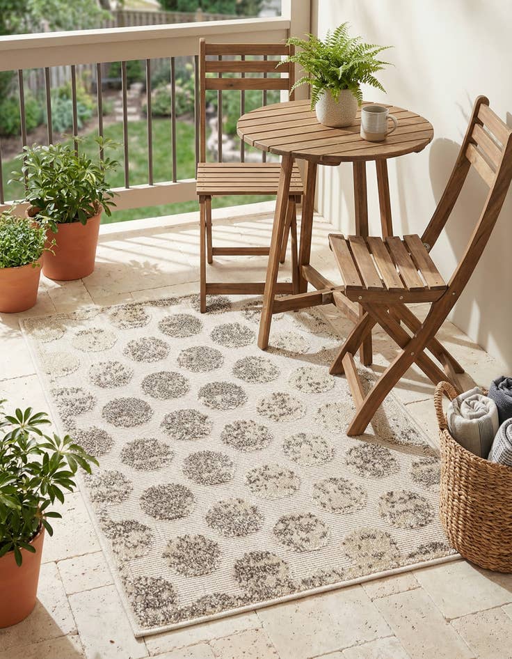 Detail image of 2' x 3'  Washable Sabrina Soto Indoor / Outdoor Rug