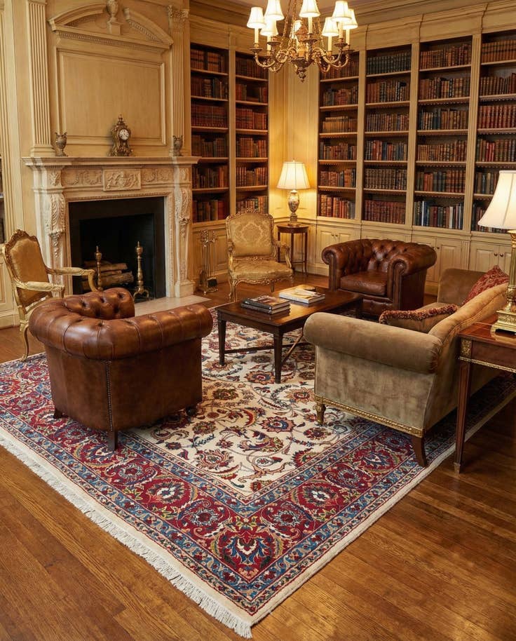 Detail image of 8' 1 x 10' 10 Tabriz Wool Rug