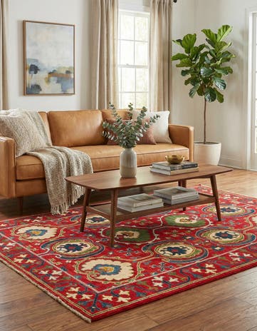 5' x 7' Hand Knotted Kazak Rug