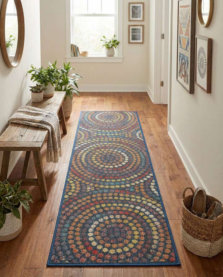 2' x 6' 1 Easy-Clean Baja Indoor / Outdoor Runner Rug
