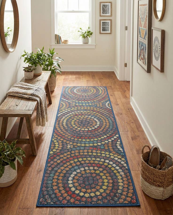 Detail image of 2' x 6' 1 Easy-Clean Baja Indoor / Outdoor Runner Rug