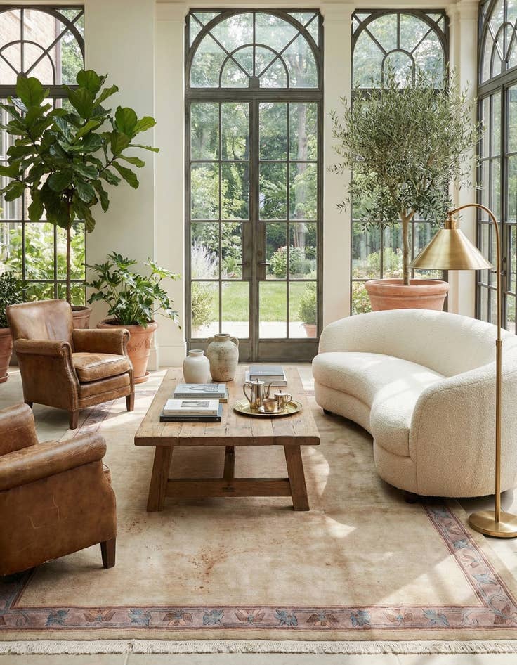 Detail image of 8' x 11' 4  Hand Knotted Tibet Wool Rug