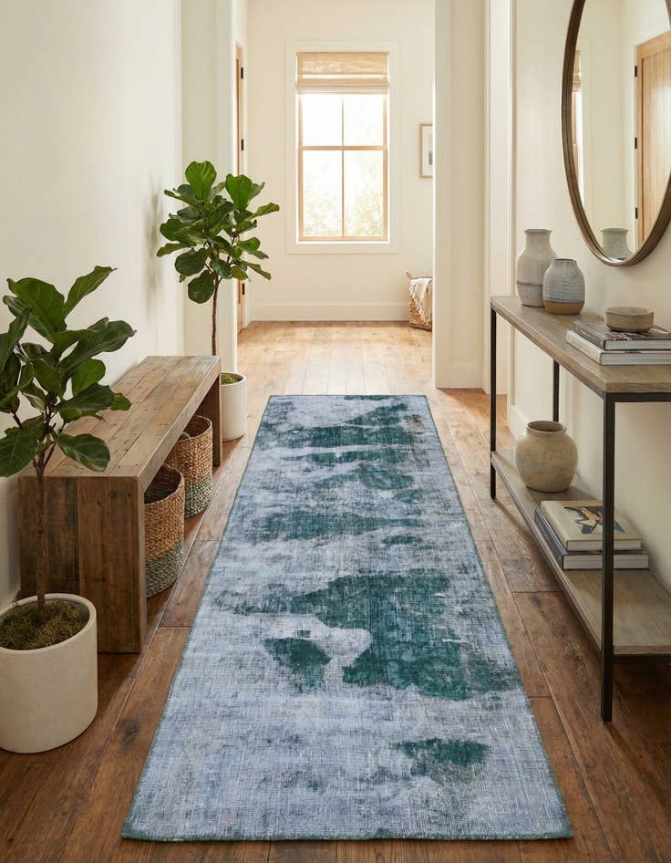 Detail image of 2' 9 x 8' 10  Hand Knotted Ultra Vintage Persian Wool Runner Rug