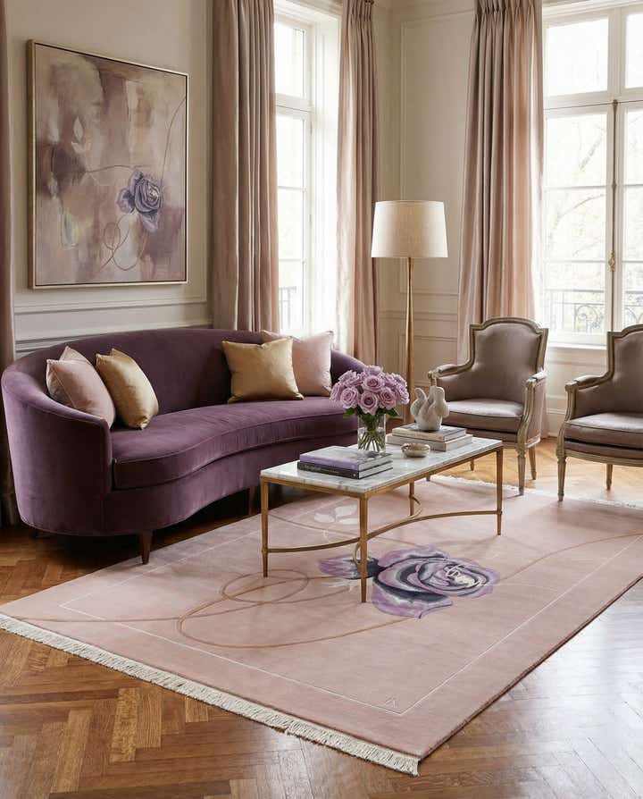 6' 8 x 9' 11 Hand Knotted Darya Wool Rug