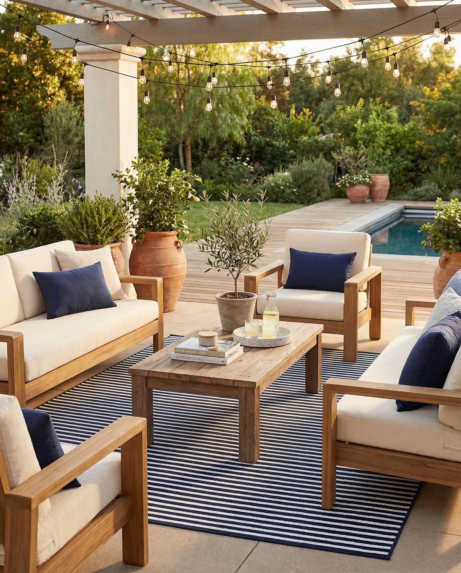 7' 10 x 10' Easy-Clean Sabrina Soto Indoor / Outdoor Rug