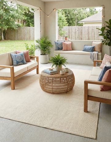 9' x 12' Easy-Clean Jill Zarin Palm Springs Indoor / Outdoor Rug