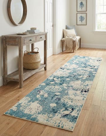 2' 7 x 12' Washable Amalfi Runner Rug
