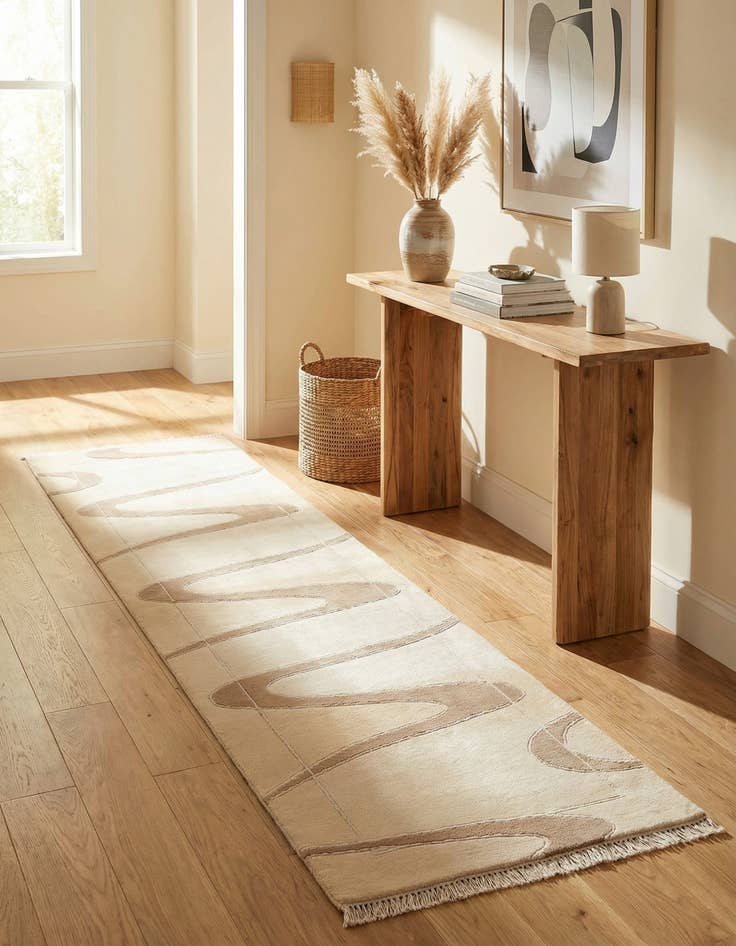 Detail image of 2' 7 x 9' 10  Hand Knotted Darya Wool Runner Rug