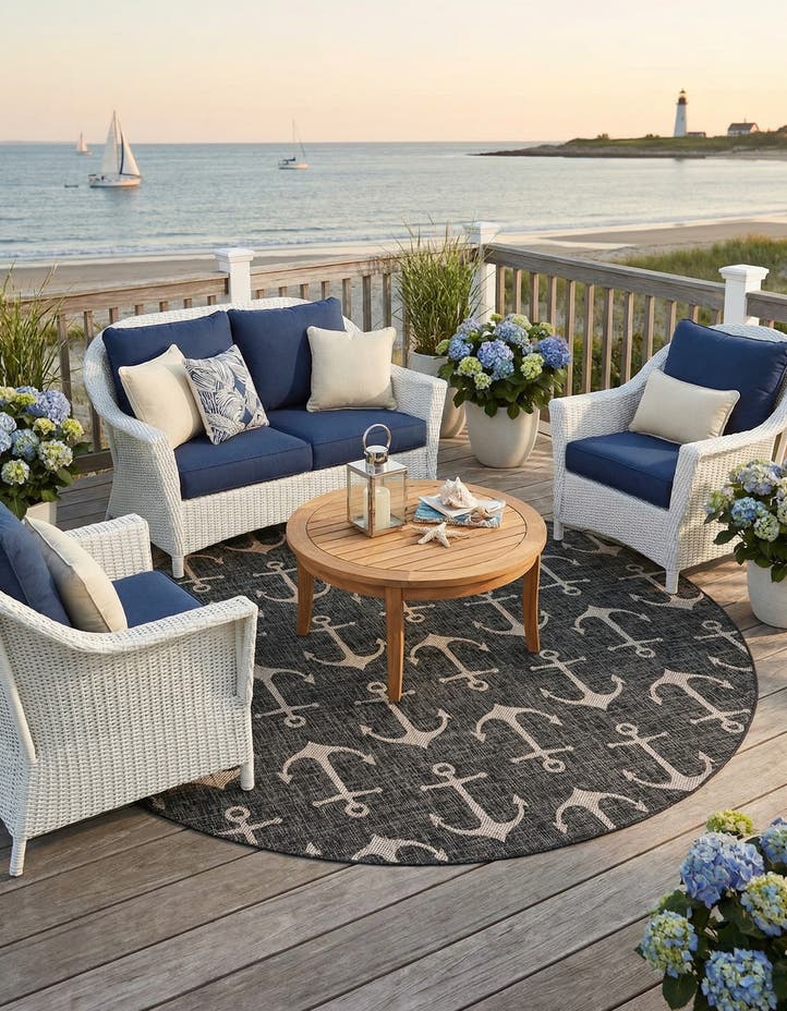 10' x 10' Easy-Clean Coastal Indoor / Outdoo...