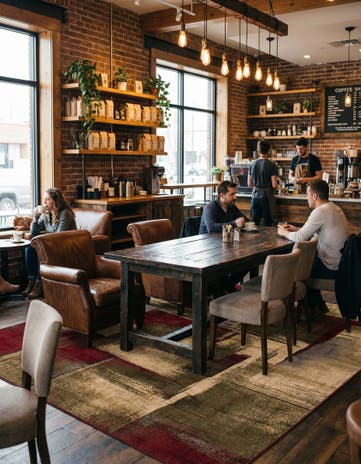 Cafe Square Rug