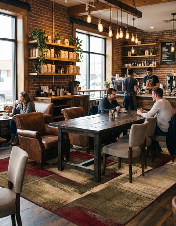 Cafe Square Rug