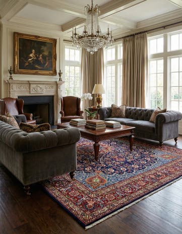 9' 7 x 13' Hand Knotted Tabriz Persian Wool Rug