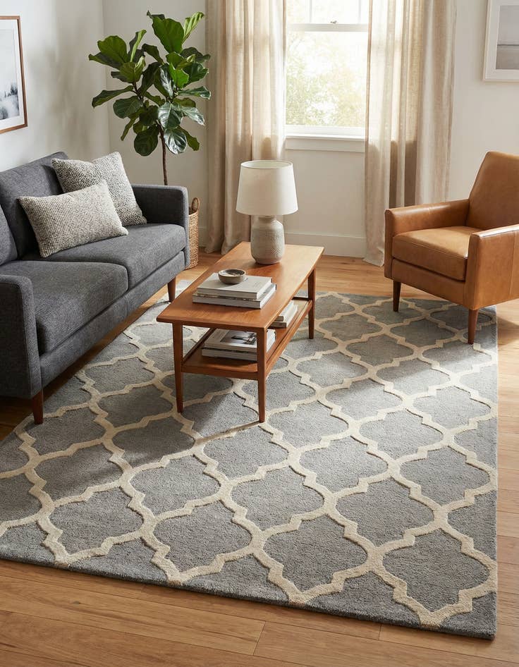 Detail image of 5' 1 x 8' 1 Luna Wool Rug