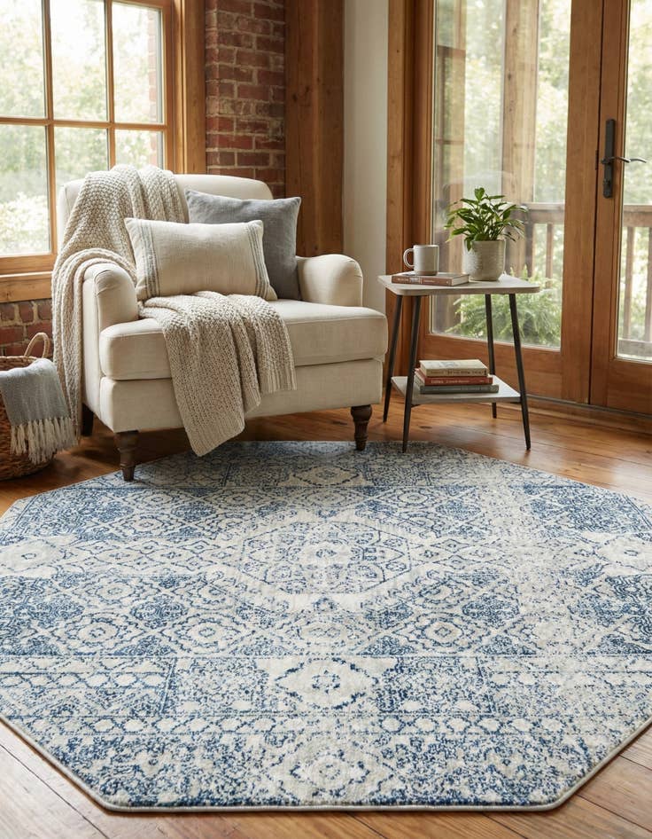 Detail image of 4' x 4' Newport Octagon Rug