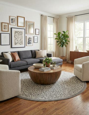 10' x 10' Safari Round Rug