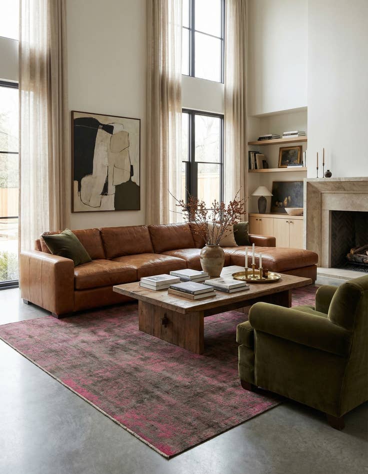 Detail image of 9' 6 x 12' 10  Hand Knotted Ultra Vintage Persian Wool Rug