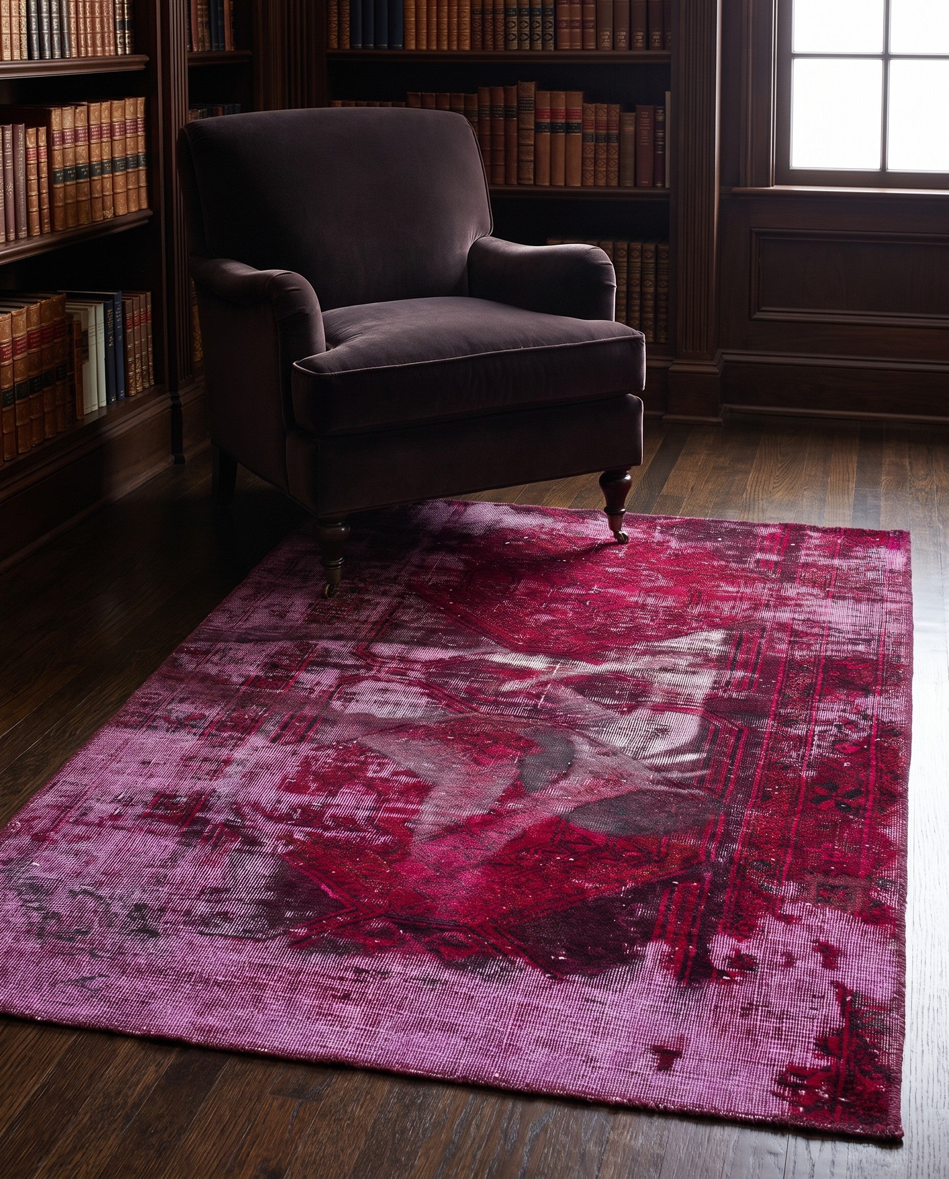 3' 8 x 5' 3 Hand Knotted Ultra Vintage Persian Wool Rug