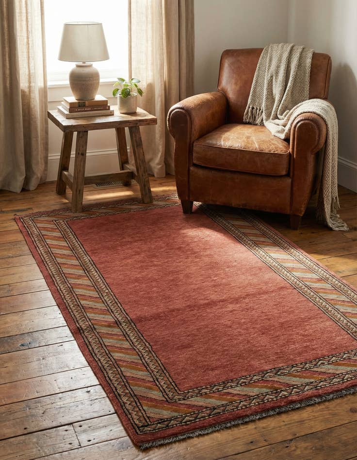 Detail image of 3' 2 x 5' 6  Hand Knotted Ziegler Oriental Wool Rug