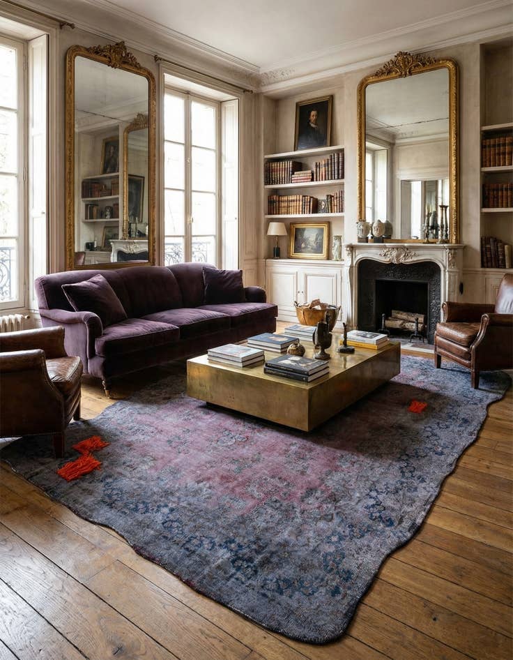 Detail image of  8' 8 x 13' 1  Hand Knotted Ultra Vintage Persian Wool Rug