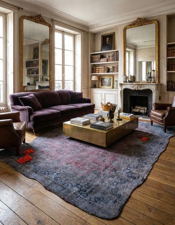 8' 8 x 13' 1 Hand Knotted Ultra Vintage Persian Wool Rug