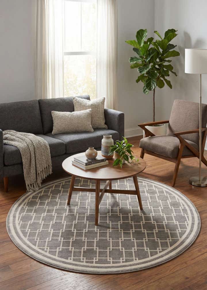 Jill Zarin 5' x 5' Metropolitan Uptown Round Rug