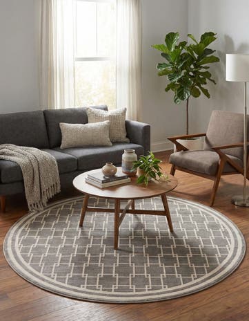 Jill Zarin 5' x 5' Metropolitan Uptown Round Rug