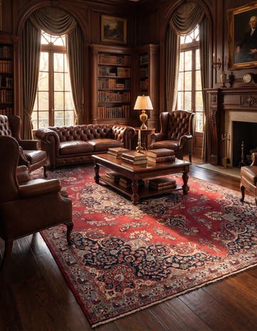 7' 4 x 11' Mashad Rug
