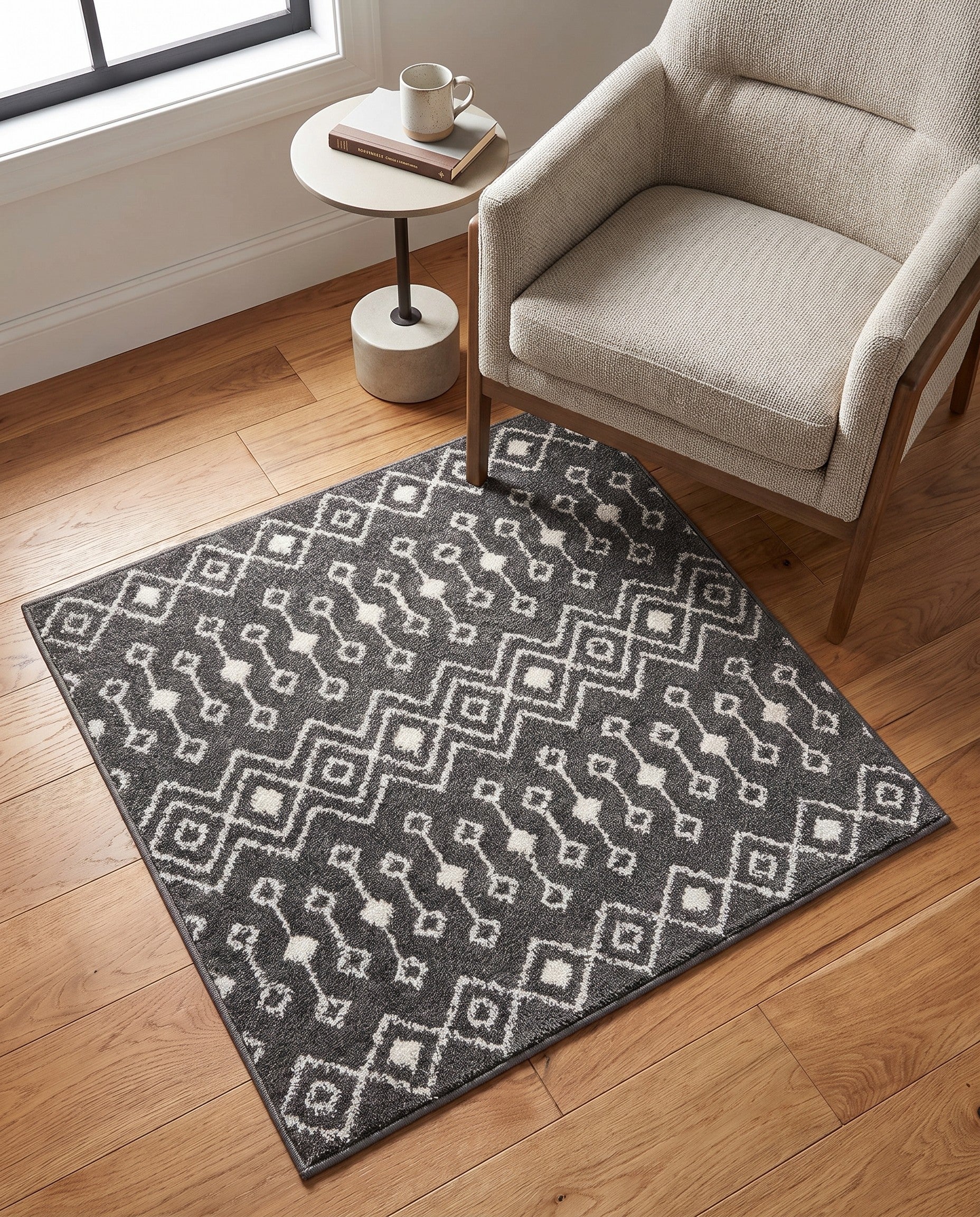 3' 3 x 3' 3 Moroccan Trellis Square Rug