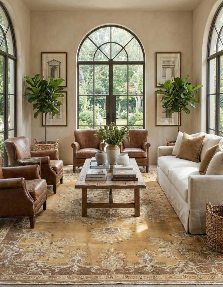 Detail image of 7' 9 x 10' 4 Arak Wool Rug