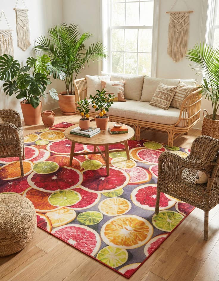 Detail image of 9' x 12' Easy-Clean Jill Zarin Caribbean Indoor / Outdoor Rug