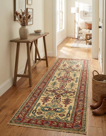2' 8 x 9' 10 Hand Knotted Kazak Runner Rug