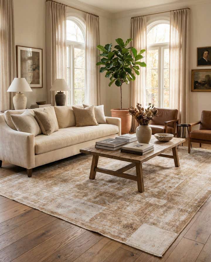 7' 10 x 11' 7 Hand Knotted Ultra Vintage Persian Wool Rug