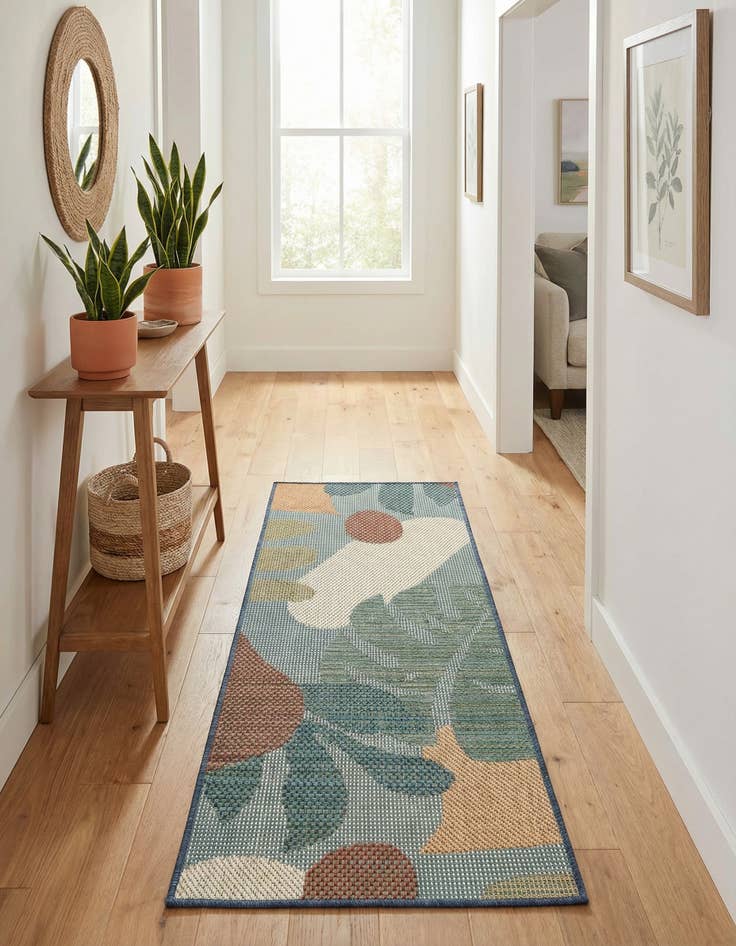 Detail image of  2' x 5' 1  Washable Baja Indoor / Outdoor Runner Rug