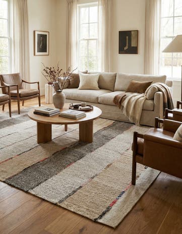 7' x 9' 4 Hand Woven Darya Wool Rug