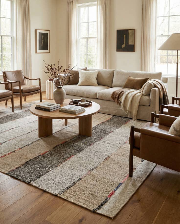 Detail image of 7' x 9' 4 Hand Woven Darya Wool Rug