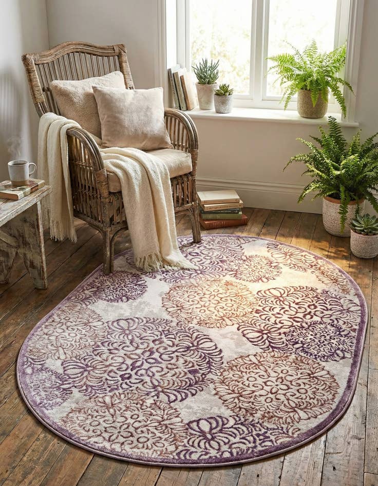 Detail image of 4' x 6' Chesterfield Oval Rug