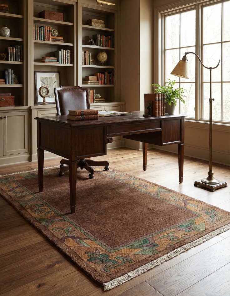 Detail image of  3' 1 x 5' 2  Hand Knotted Tibet Wool Rug