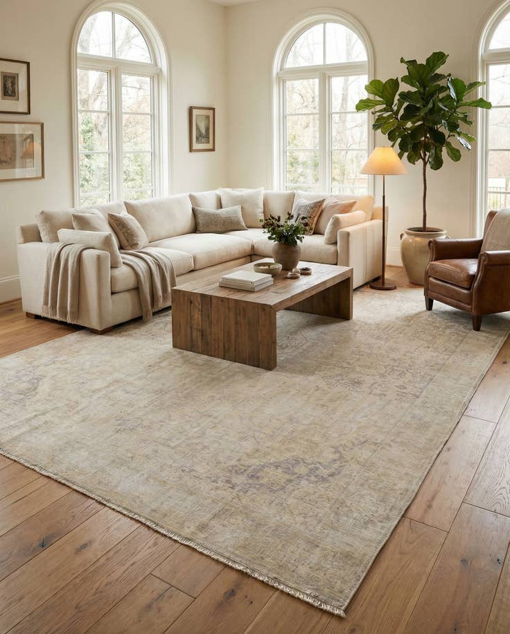 Detail image of 9' 4 x 12' 5 Hand Knotted Ultra Vintage Persian Wool Rug