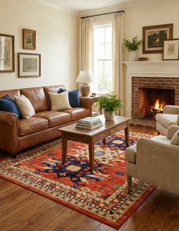 7' x 10' Heris Rug