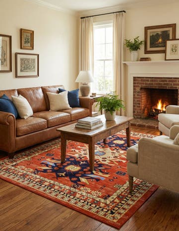 7' x 10' Heris Rug