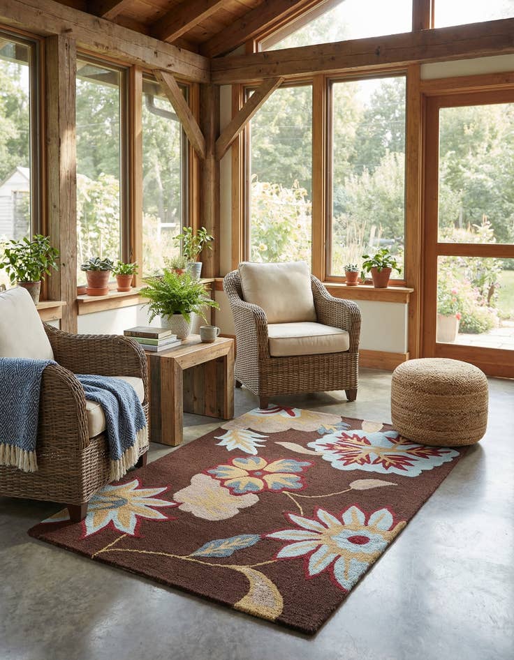 Detail image of 4' x 6' Agra Rug